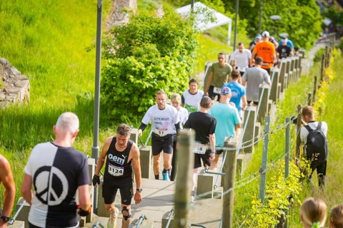 The Saxon Mt Everest Stair Marathon has been an extreme sports event on the Spitzhaustreppe in