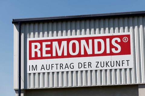 Remondis Sustainable Services, logo on buildings, group of companies for waste disposal and