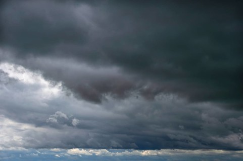 Rain clouds (Nimbostratus), Bavaria, Germany