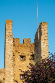 Ruin, defence defence tower, former Hanseatic city of Visby, UNESCO World Heritage Site, Gotland