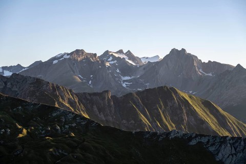 Steingrubenkopf, Dreiherrenspitze and Simonyspitze, high mountains, Venedigergruppe, Hohe Tauern,