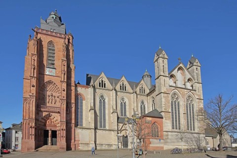 Romanesque Gothic cathedral, Our Lady, Wetzlar, Hesse, Germany