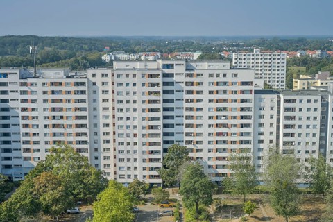 Residential buildings, Loschwitzer Weg, Rudolf Wissell-Siedlung, Staaken, Spandau, Berlin, Germany