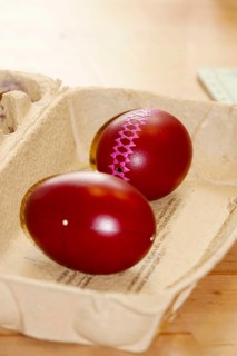 Easter, Easter, Easter eggs, blown-out colored eggs, Sorb tradition, bossing technology,