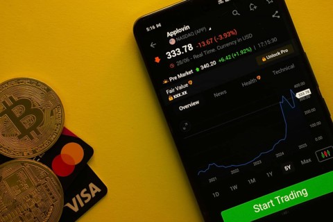 Dhaka, Bangladesh- 30 June 2025: Smartphone displaying Applovin stock data on a trading app with