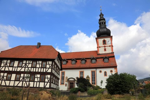 Cathedral of the Rhön, Protestant church, Helmershausen, municipality of Rhönblick, district of