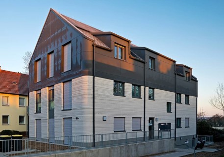 Multi-family house with six flats, the first publicly subsidised house from a 3D printer, Lünen,