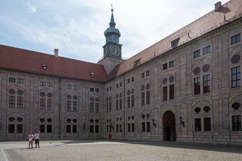 Inner courtyard of the Munich Residence, Munich, Bavaria, Germany