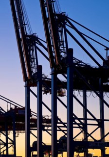 Container Terminal Burchardkai, abbreviated CTB, HHLA's largest terminal in the Port of Hamburg in