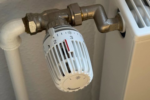 Heating thermostat is at level 2, heating thermostat setting, Germany