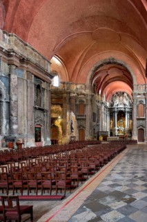 St. Dominic Church interior, Central nave, Lisbon, Portugal