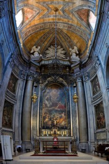 Estrela Basilica and Convent of the Most Sacred Heart of Jesus, Central nave and ceiling, Lisbon,