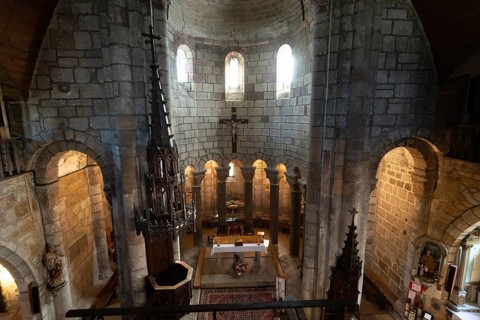 Saint Urcize, Regional Natural Park Aubrac, Saint Pierre and Saint Michel church of Saint Urcize,