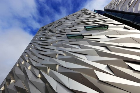 Titanic Museum in Belfast, Northern Ireland, The Titanic Belfast is a visitor attraction that