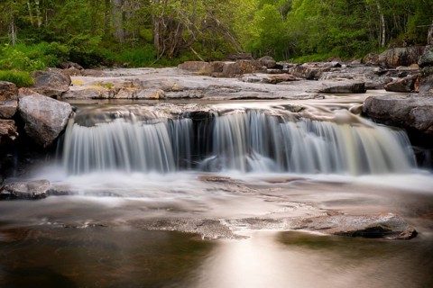 View of a waterfall, Agder, Norway
