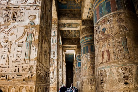 Habu temple, UNESCO World Heritage Site, Thebes, Luxor, Egypt
