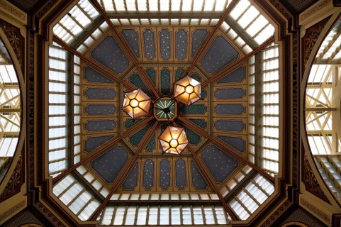 Roof structure, Leadenhall Market, City of London, London, England, Great Britain, Great Britain