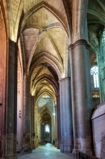 Rodez. Gothic Notre-Dame Cathedral. Aveyron. Occitanie. France