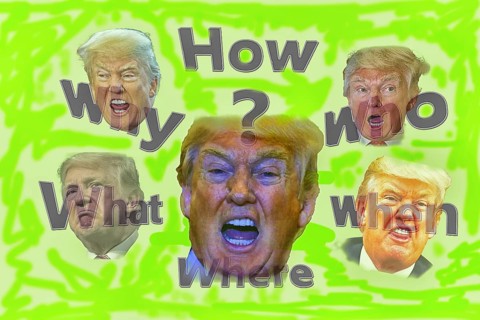 Symbolic image, Trump case for psychiatrist, quo vadis USA, Trump and Maga movement as a threat to
