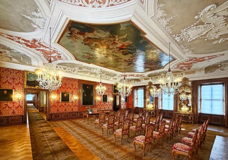 Dalberg Hall, historic rooms in the city palace, today town hall, also used as a wedding room,