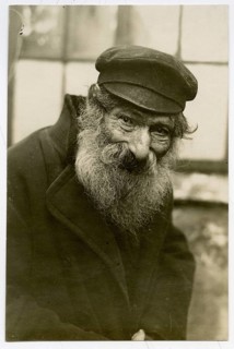 Jew, old man, Daugavpils, Daugavpils, Latvia, poverty, An elderly man with long beard and cap