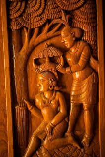 Wooden craft from the Bastar region (Chhattisgarh, India), The craft is depicting Jhitku and Mitki,