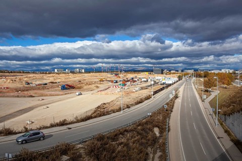 Formula one race track under construction for the next Grand Prix of Madrid next September 2026 in