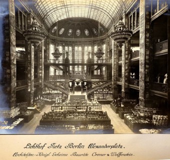 Tietz department store, Jewish, magnificent interior of a historic department store with richly