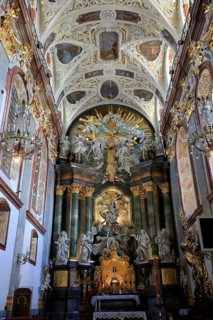 Main altar in the basilica of the Jasna Gora monastery in Czestochowa, Poland