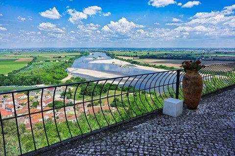 View over the Tagus River, Santarem, Ribatejo, Portugal