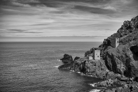 Ruin, Crown Mine engine houses, Botallack Tin Mine, tin mine, tin mine, mining, Pendeen, Trewellard