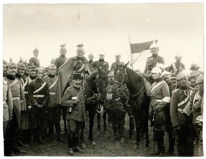 Count Gottlieb Haseler, Metz, 1883, during a military exercise, group of soldiers from the Empire