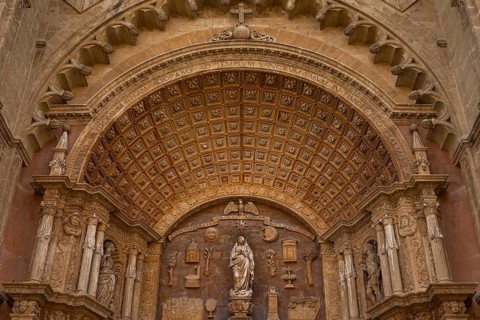 Palma Cathedral, also known as La Seu, is Palma's landmark and is one of the most important Gothic