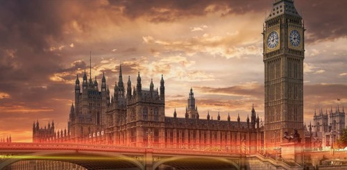 London, Tower of Big Ben on Parliament Square, Great Bell of Clock
