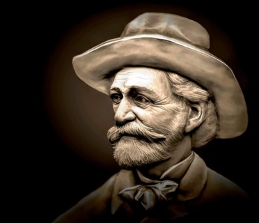 Giuseppe Verdi, 1813 – 1901, Italian opera composer, digitally edited