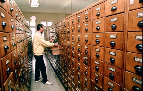 Berlin Document Center, where the American Allies collected all documents about the Nazi era, in
