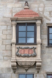 Historic choir, built in Renaissance style, 17th century, Oberer Markt 1, Altdorf, Middle