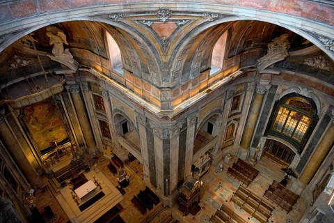 Estrela Basilica and Convent of the Most Sacred Heart of Jesus, Interior view, Lisbon, Portugal