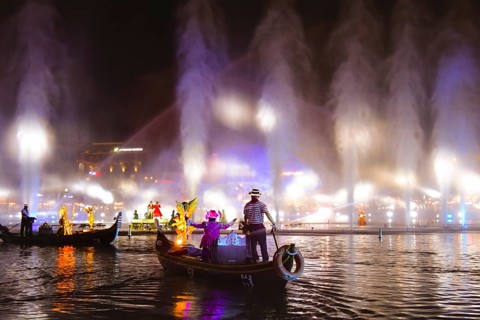 Hu Quoc, Vietnam - 3rd march, 2025: The Colors of Venice show at Grand World Phu Quoc, Vietnam.