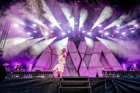 Marteria with spark sprayer live at Rock im Park on Zeppelin Field in Nuremberg on 05.06.2026