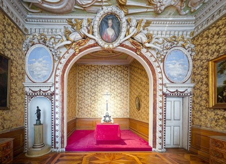 Duke's prayer room and dressing room, Friedenstein Castle, former residence of the Dukes of