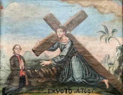 Votive image from the 18th century in the monastery church, Mönchsdeggingen monastery, former