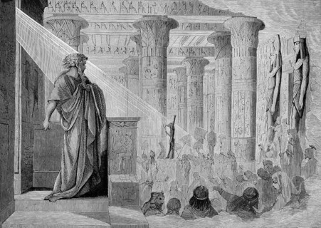 Ezekiel's face of the secret idolatry of the Israelites, Bible, Old Testament, book of Ezekiel,