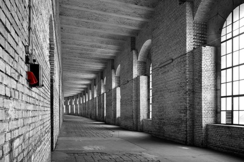 Unfinished portico of the NS Congress Hall, 1943, Reichsparteitagsgelände Documentation Center,