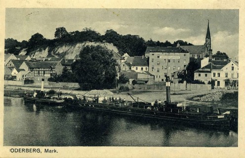 Oderberg in the Mark Brandenburg around the 20th century, Germany, authentic reproduction of an old