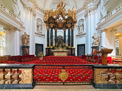 St. Salvator Cathedral in Fulda, officially High Cathedral of Fulda or Fulda Cathedral, interior