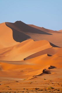Red-yellow sand dunes of the Namib, Namib Desert, Namib-Naukluft National Park, Namibia