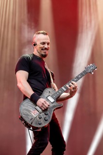 Guitarist Mark Tremonti from the American rock band Alter Bridge live on the Mandora Stage during
