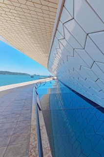 View of The MAAT (Museum of Art, Architecture and Technology), bordering the Tagus river, Lisbon,