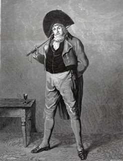 A dandy from the Directory. The picture shows a Muscadin or Incroyable, a dandyish, royalist-minded